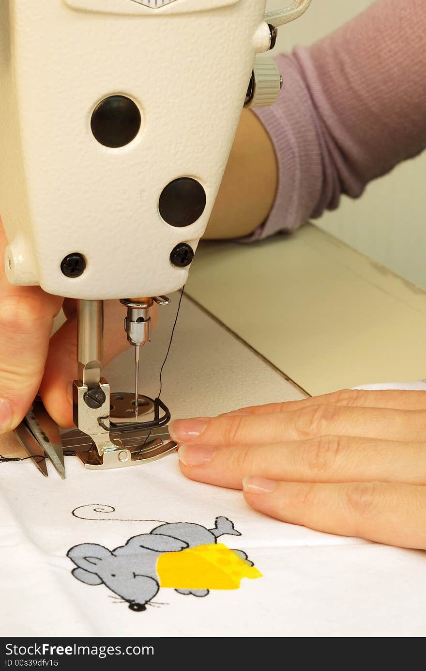 Manual skills at tailoring of garments. Manual skills at tailoring of garments