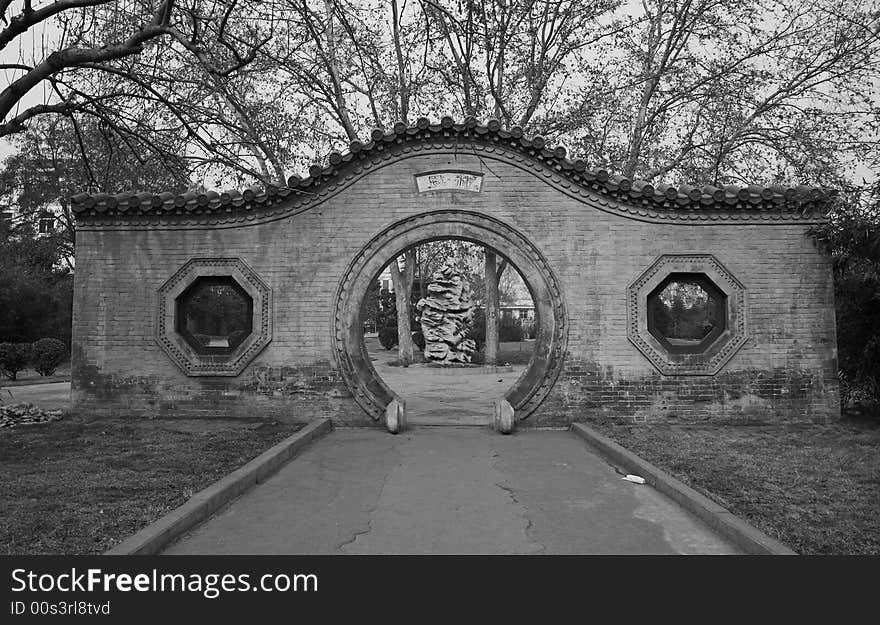 The Historical Cong-Tai  Park In Handan