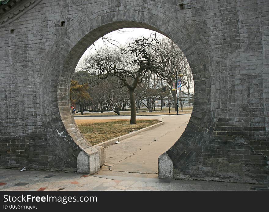 The Historical Cong-Tai  Park In Handan