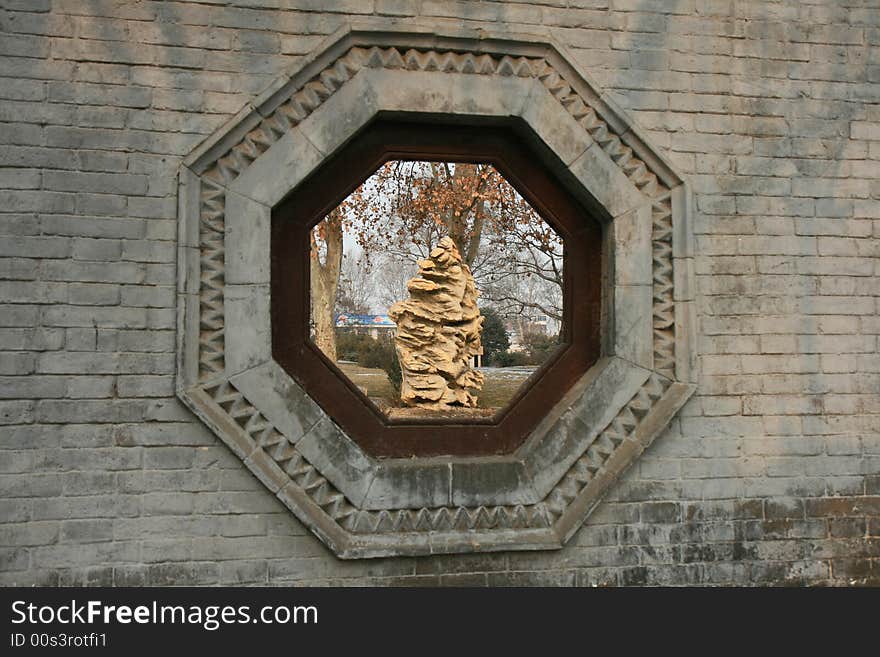 The Historical Cong-Tai  Park In Handan