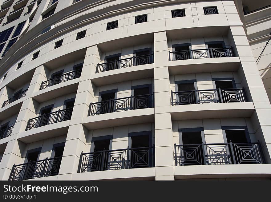 Modern art deco office building in south florida