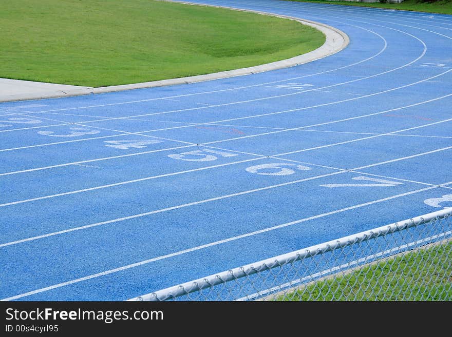 Abstract Athletic Track