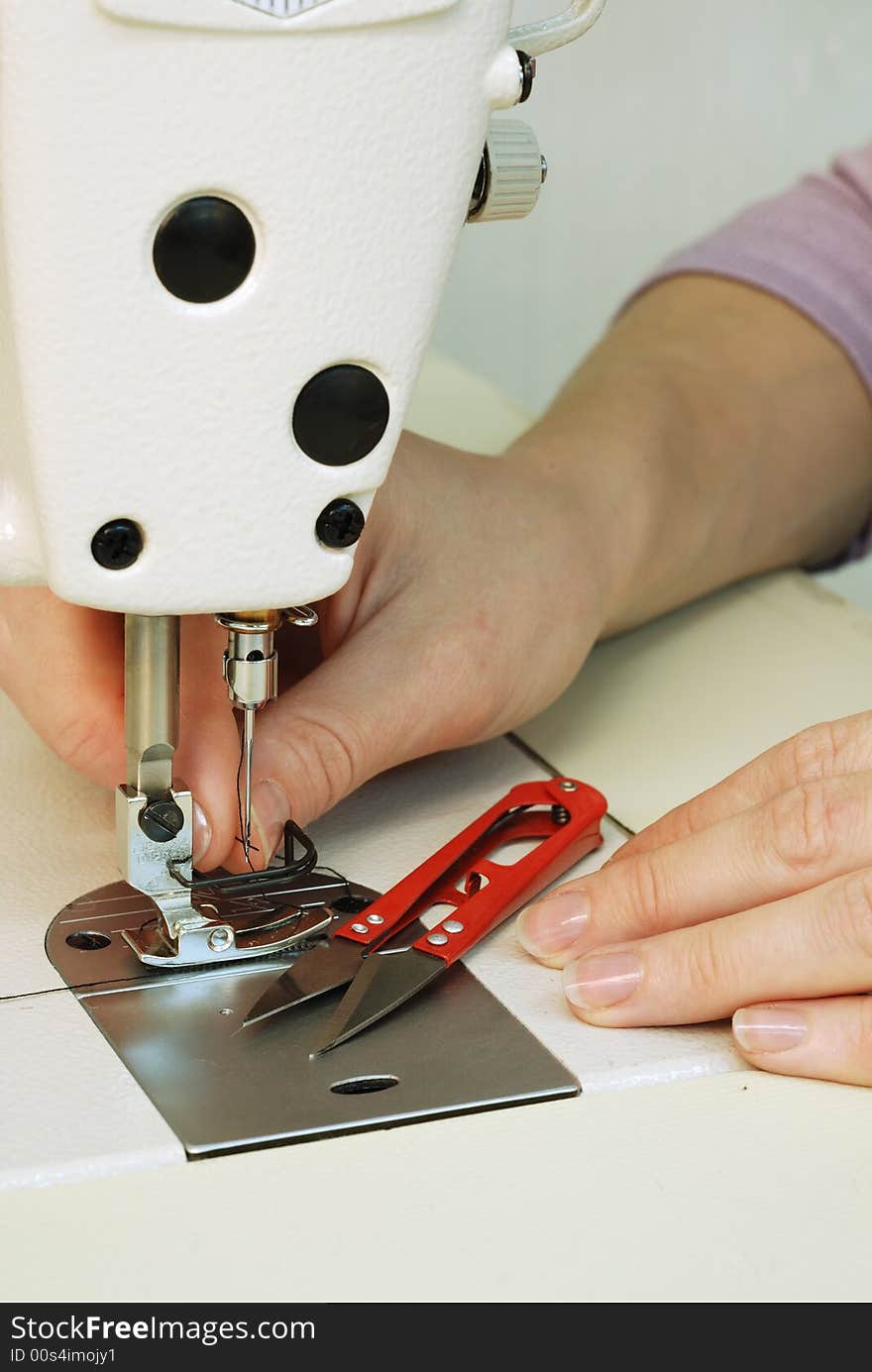 Manual skills at tailoring of garments. Manual skills at tailoring of garments