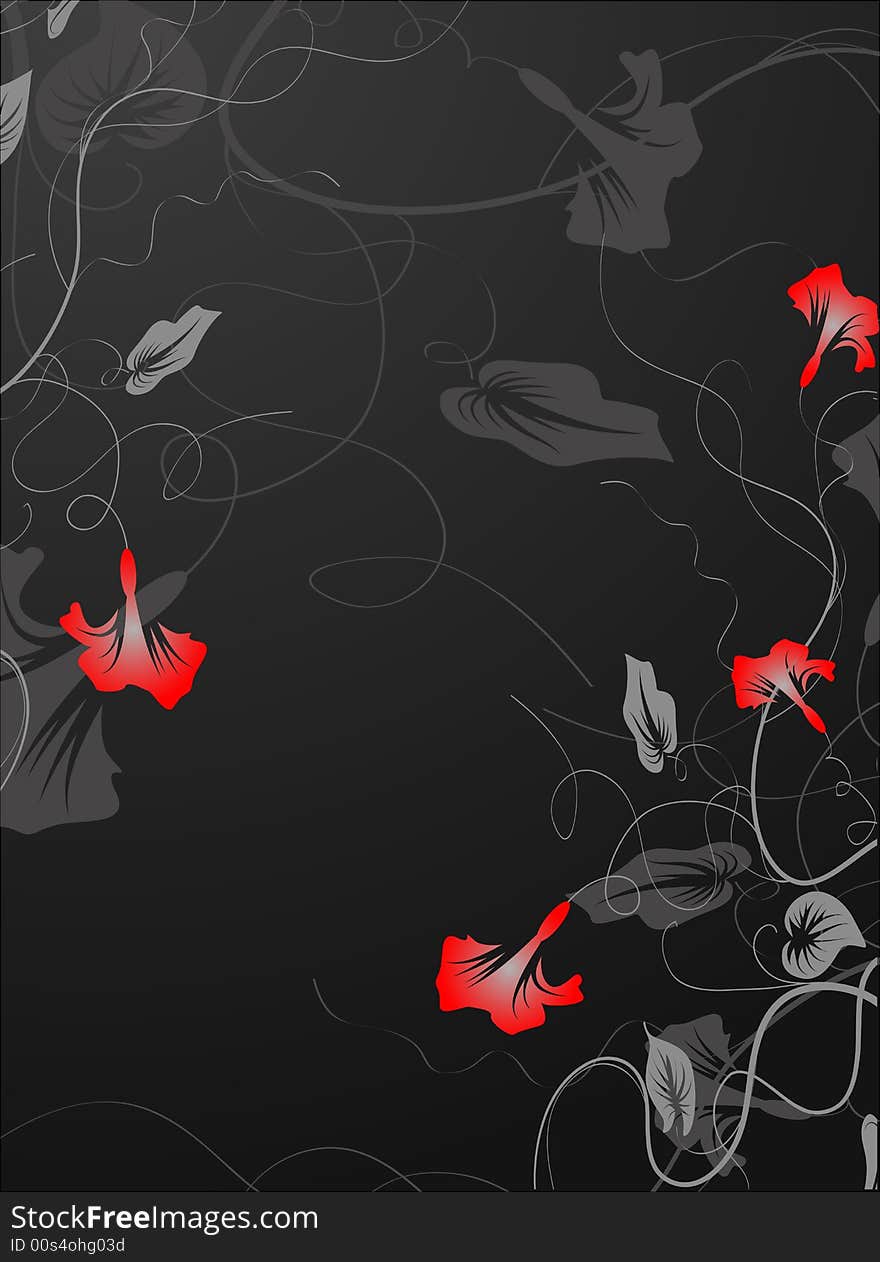 Abstract floral  background