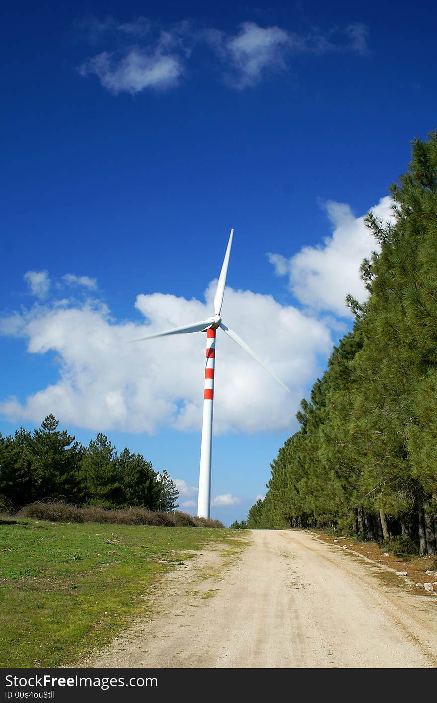 Eolic power generators. Beautiful sky blue and clean. Eolic power generators. Beautiful sky blue and clean.