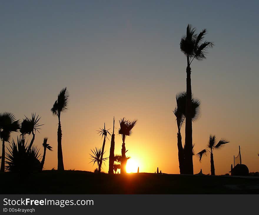 Sunset on Cyprus, september 2007.