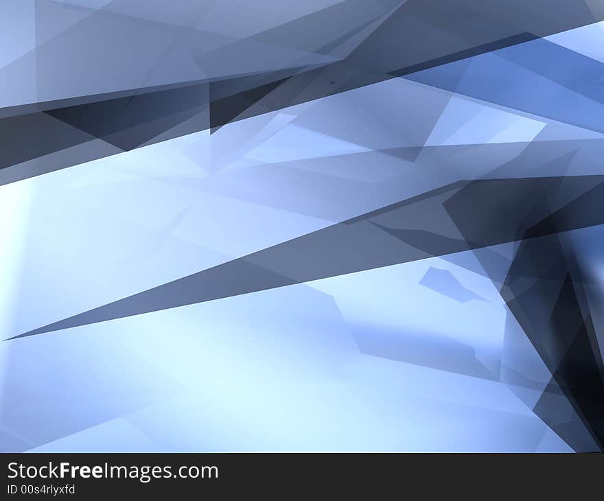 Abstract blue shape for background