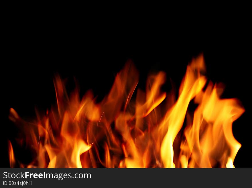 Close up of fire