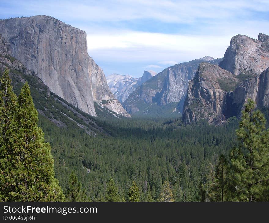 A view of Yosemite National Park in California - USA