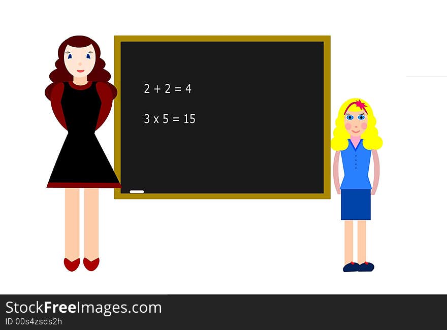 A student answering a test. How to teach plane geometry with drawings. A student answering a test. How to teach plane geometry with drawings.