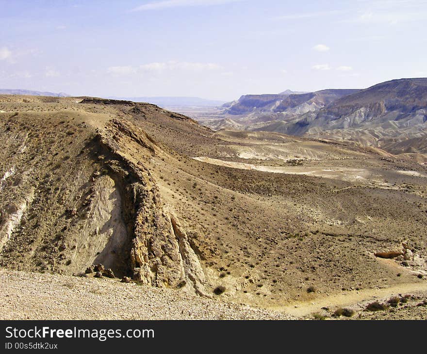 Rough mountains landscape of the Israeli Negev Desert. Rough mountains landscape of the Israeli Negev Desert