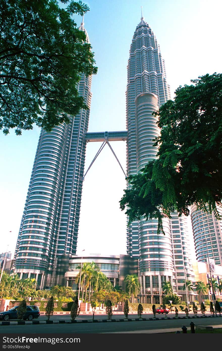 Petronas Twin Towers  in Kuala Lumpur, Malaysia.