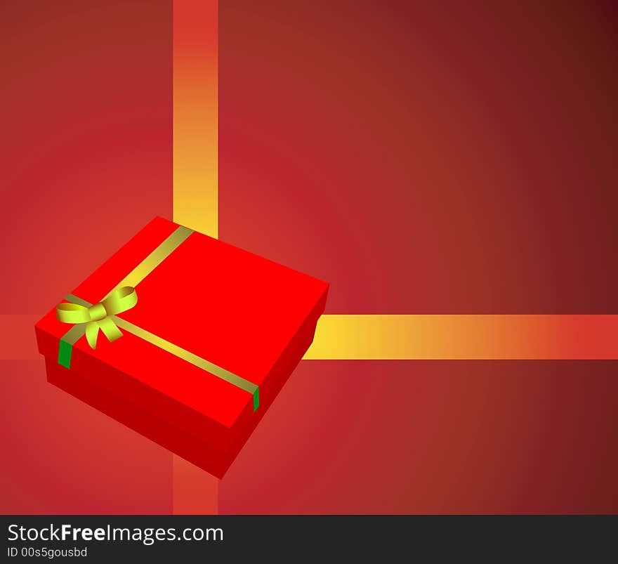 Flayer with gift box