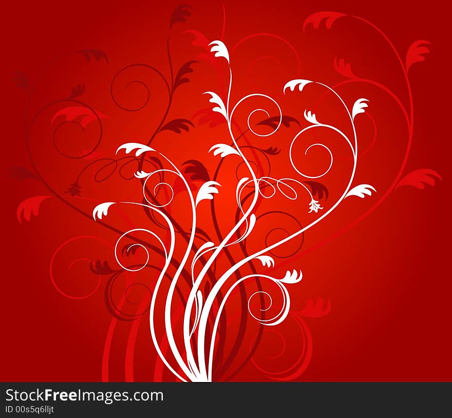 Floral Background - Vector