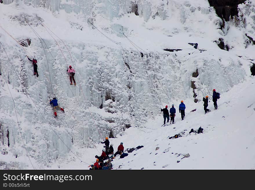 Ice Climbing People