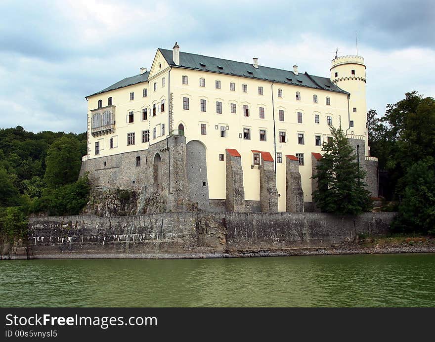 Czech republik, Central Bohemia, river Moldau, , historik buildings, Europe, Castle Eaglet