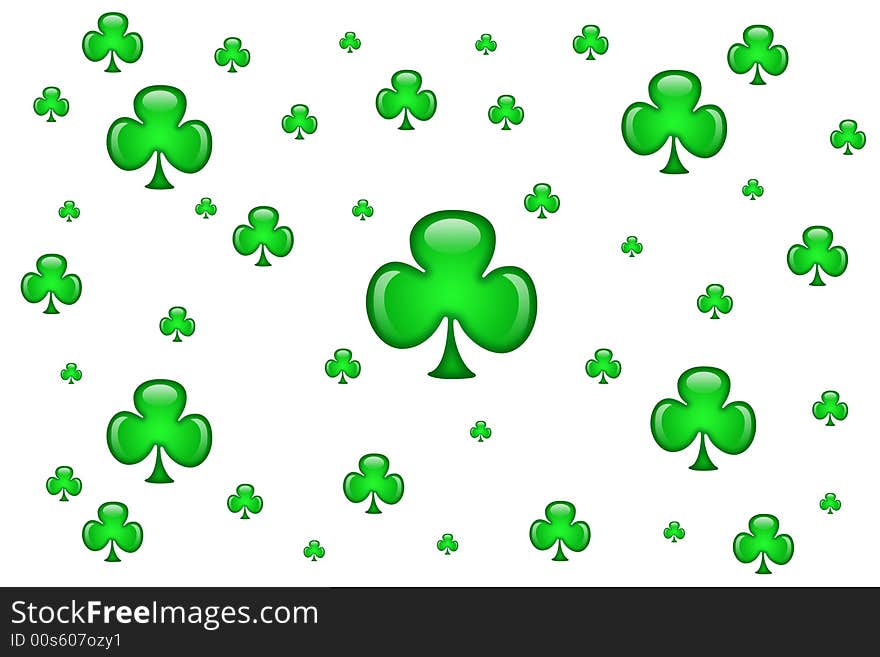 Floating Shamrocks