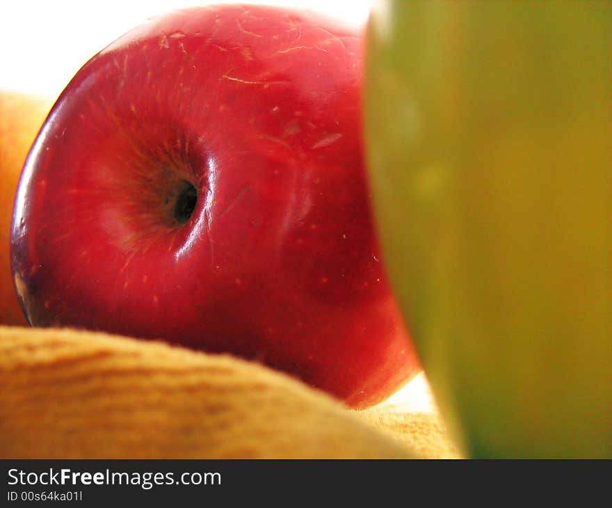 Apples on white. See my other images of apples.