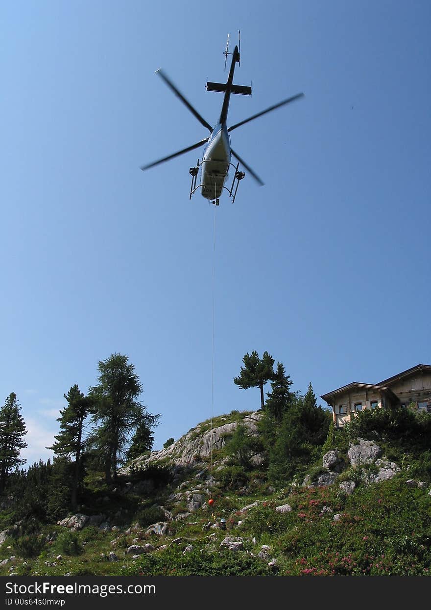 Helicopter In Tirol, Austria