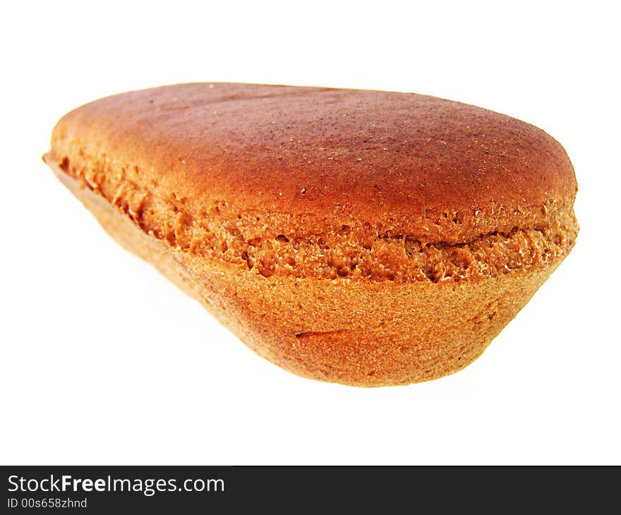 Bread on white background. See my other images of bread and food