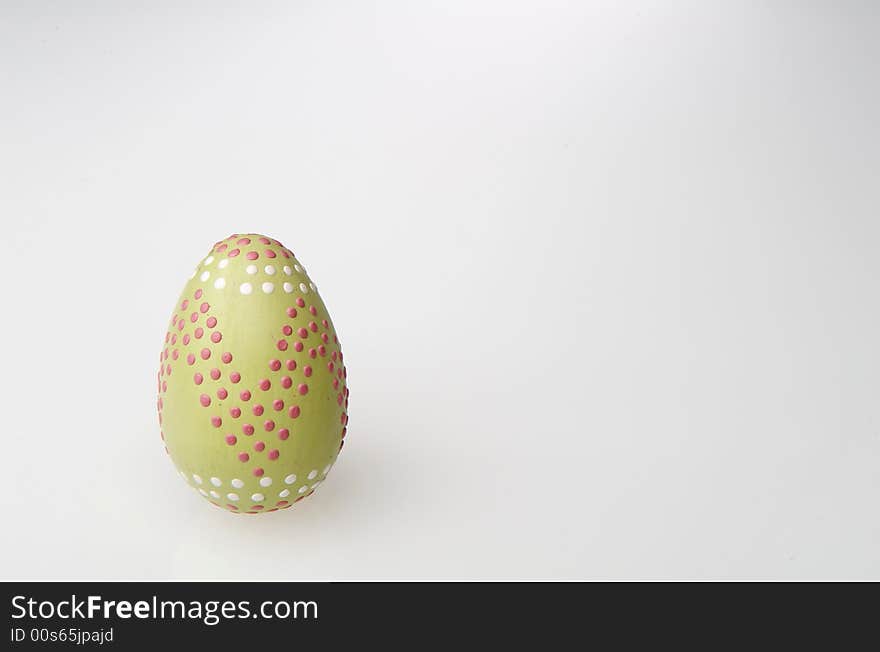 Image of a colorful easter eggs hand painted different colors