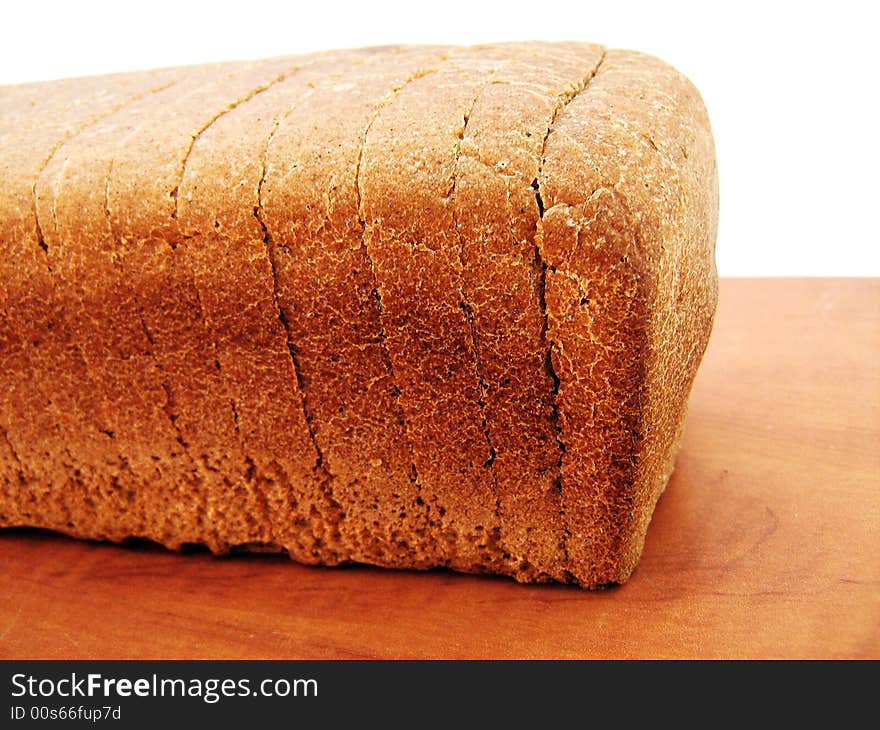 Bread on white background. See my other images of bread and food