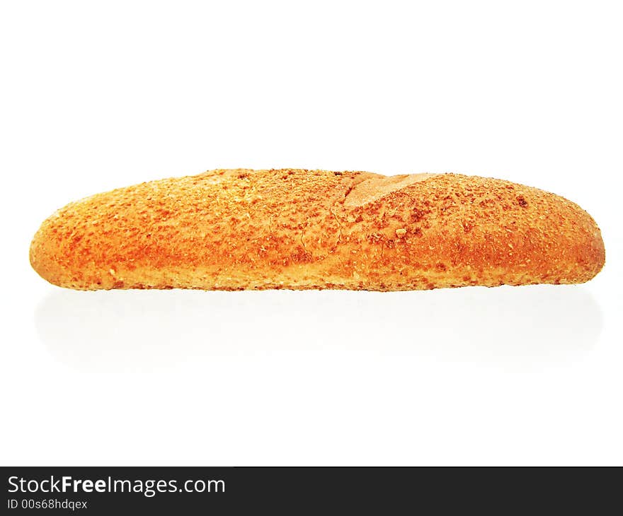 Bread on white background. See my other images of bread and food