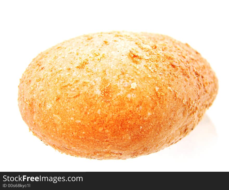 Bread on white background. See my other images of bread and food