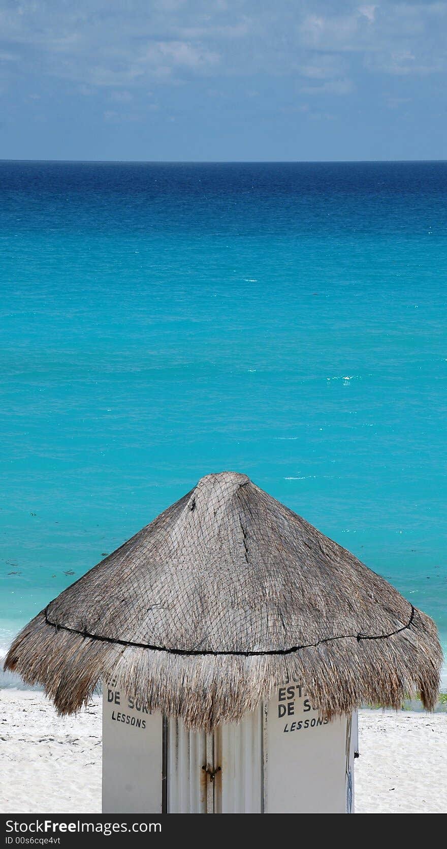 Beach Hut on the Mayan Riviera