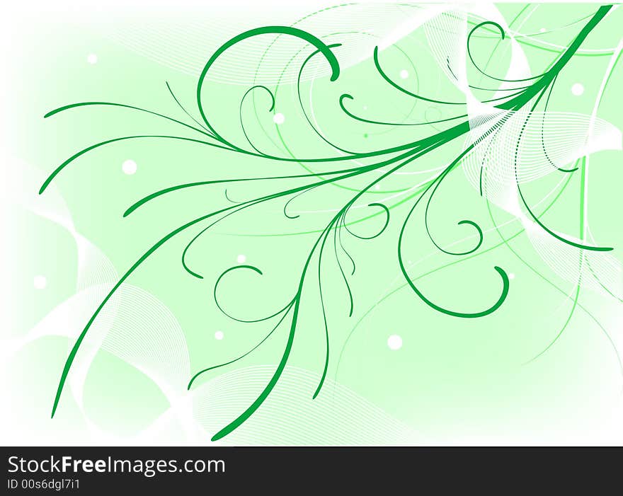 Abstract floral background. Vector illustration.