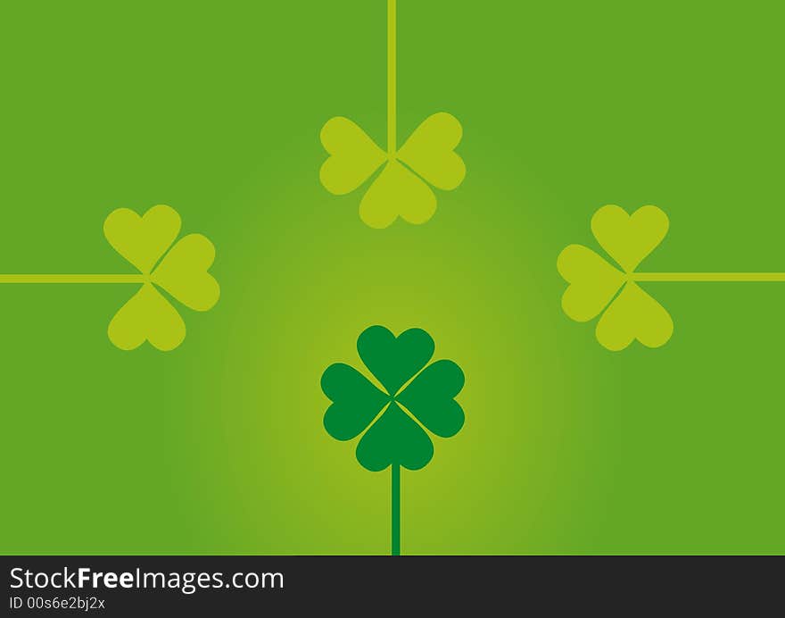 Saint Patrick's day clovers. Saint Patrick's day clovers.