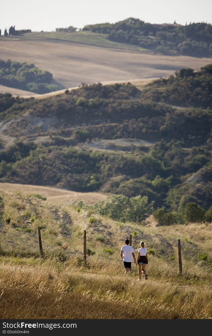 Tuscan countryside en italy central. Tuscan countryside en italy central