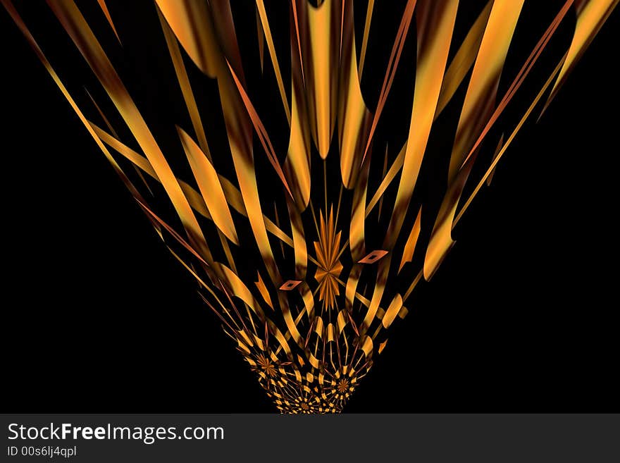 Abstract orange perspective background with black color. Abstract orange perspective background with black color