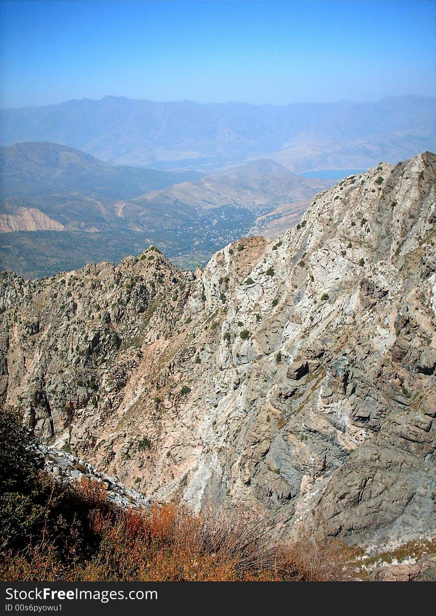 Mountains in Chimgan region. Uzbekistan, fall 2004. Mountains in Chimgan region. Uzbekistan, fall 2004