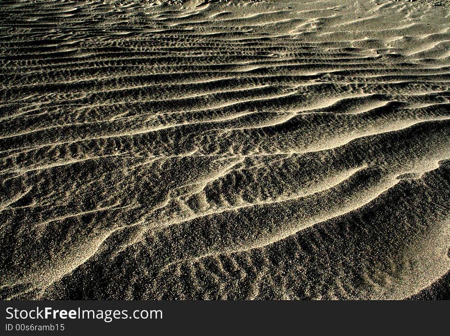 Sand Dunes in tibet highland desert. Sand Dunes in tibet highland desert