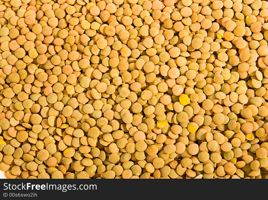 Dry lentils macro -  abstract background