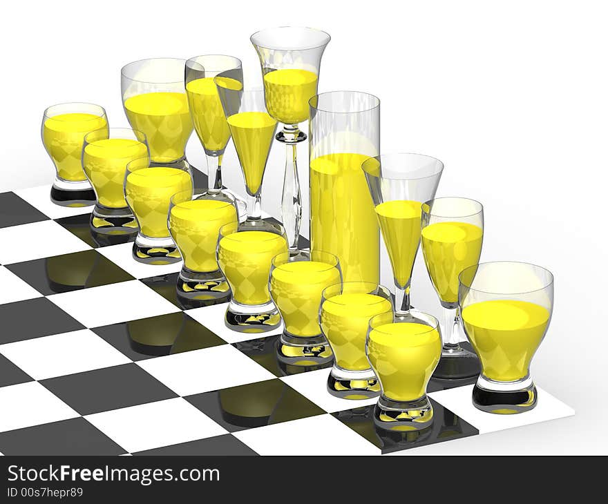 Chess from glasses