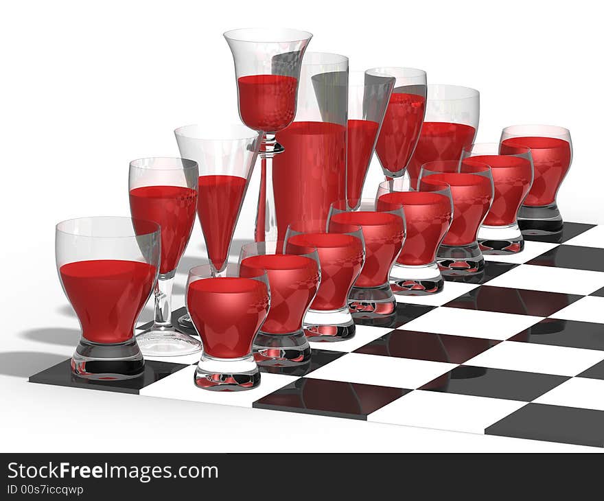 Chess from glasses