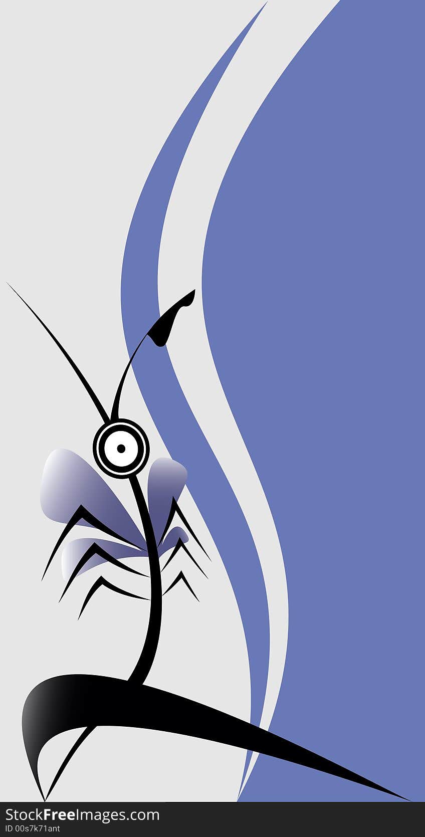 Vector illustration abstract insect background