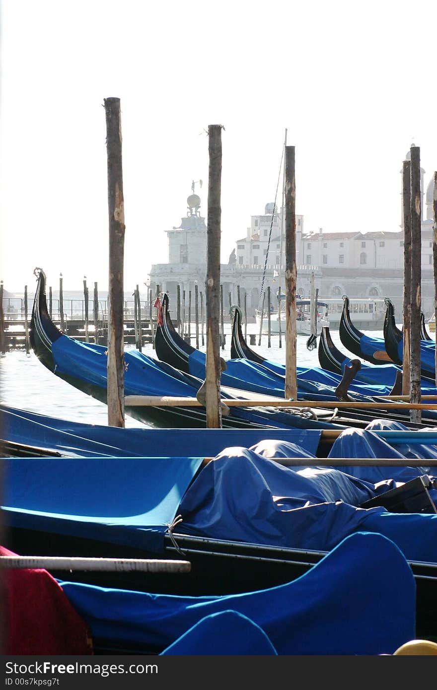 Gondolas near Doge Palace