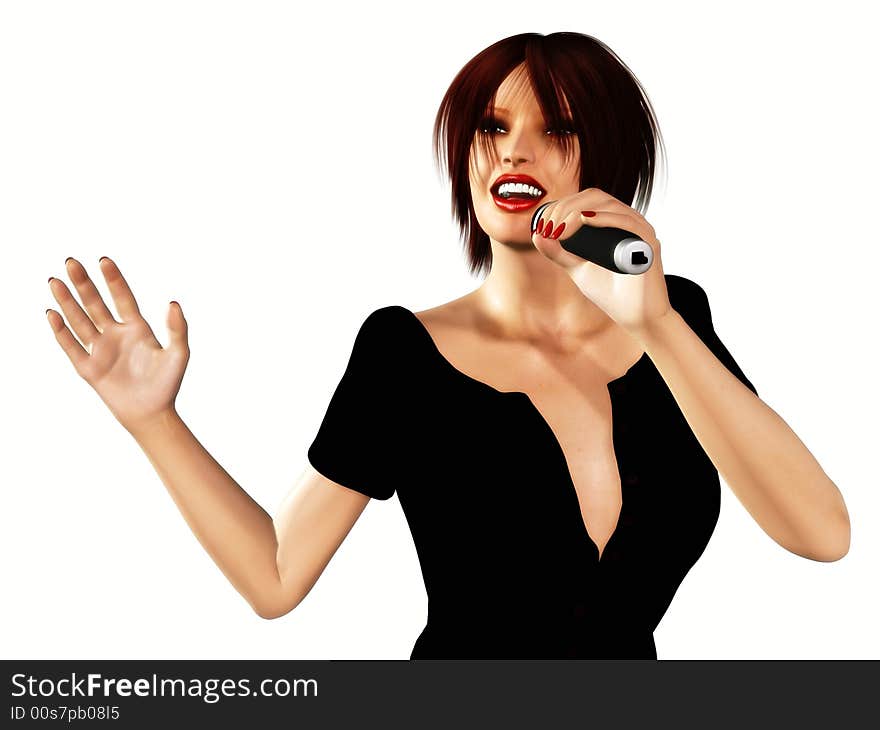 Woman singing