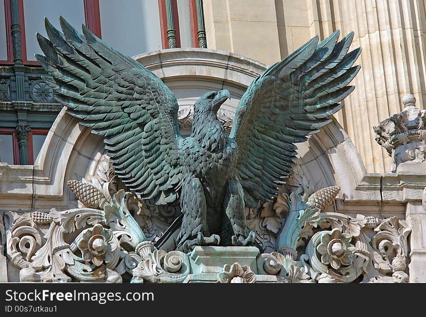 France, paris: Statue of Opera Garnier