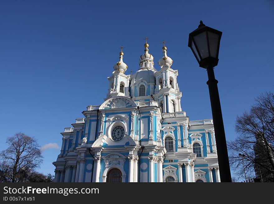 The cathedral in the center St-Petersburg. The cathedral in the center St-Petersburg