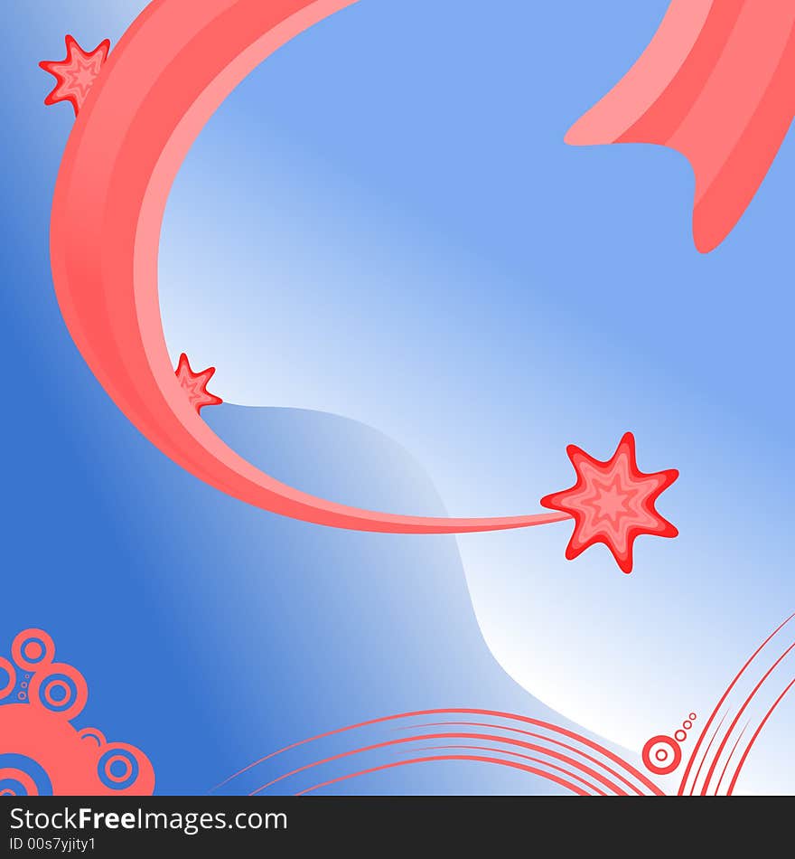 Vector illustration consist stars and bubbles. Vector illustration consist stars and bubbles