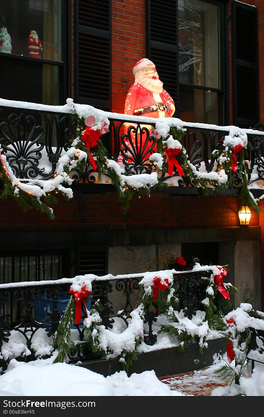 Stock image of a snowing winter at Boston, Massachusetts, USA. Stock image of a snowing winter at Boston, Massachusetts, USA