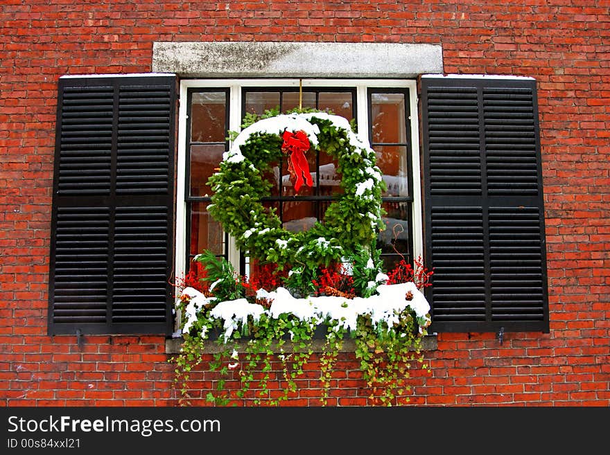 Stock image of a snowing winter at Boston, Massachusetts, USA. Stock image of a snowing winter at Boston, Massachusetts, USA