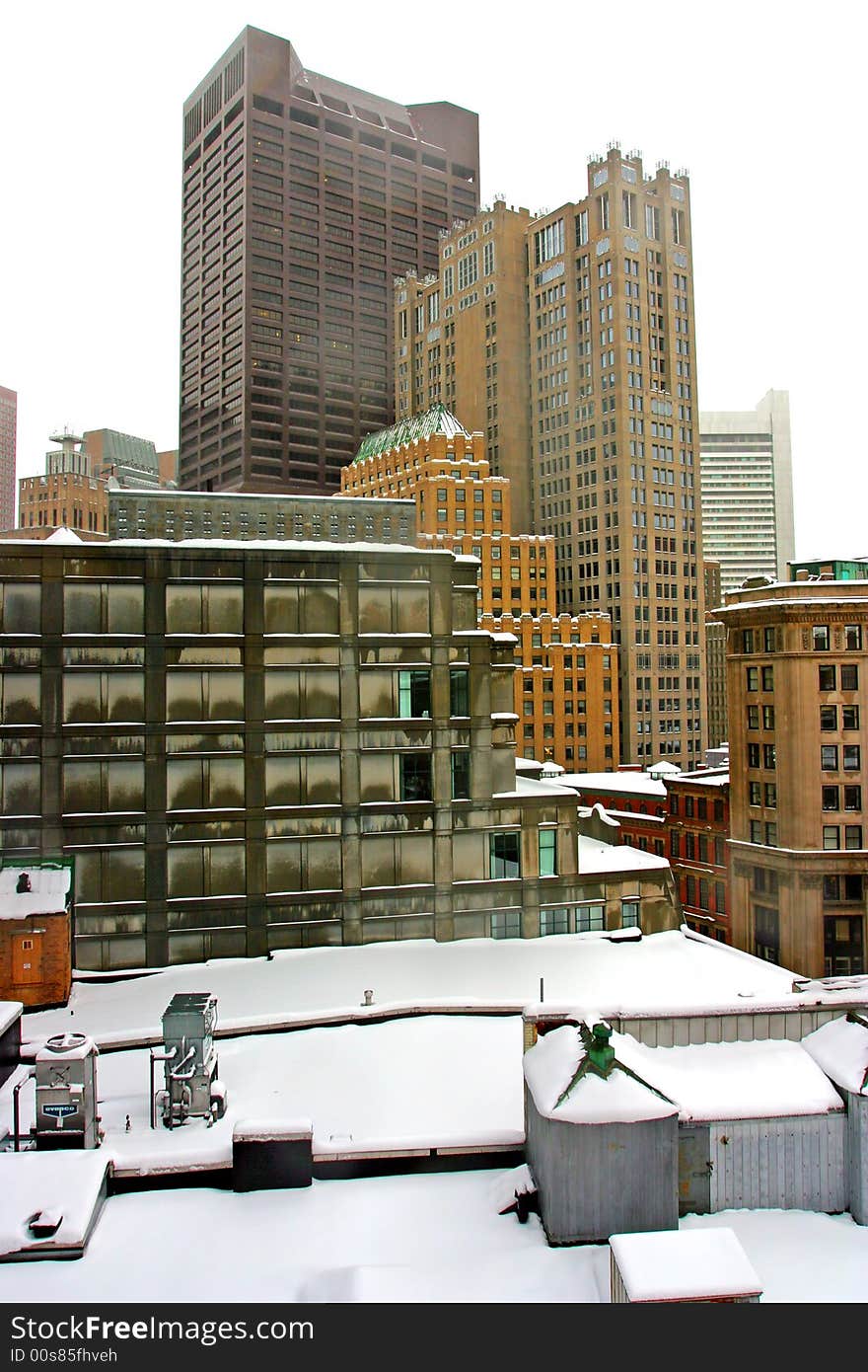 Stock image of a snowing winter at Boston, Massachusetts, USA. Stock image of a snowing winter at Boston, Massachusetts, USA