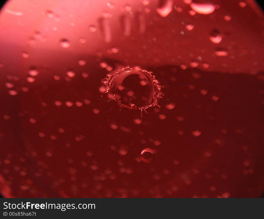 Water drop splash