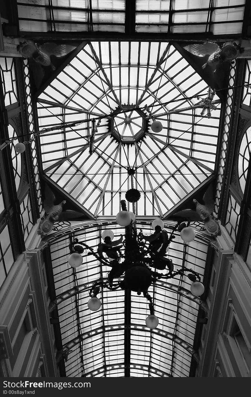 The vault of Galleria Mazzini, Genoa (Italy)