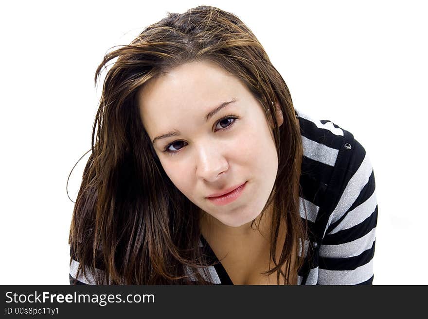 Portrait of a beautiful young woman